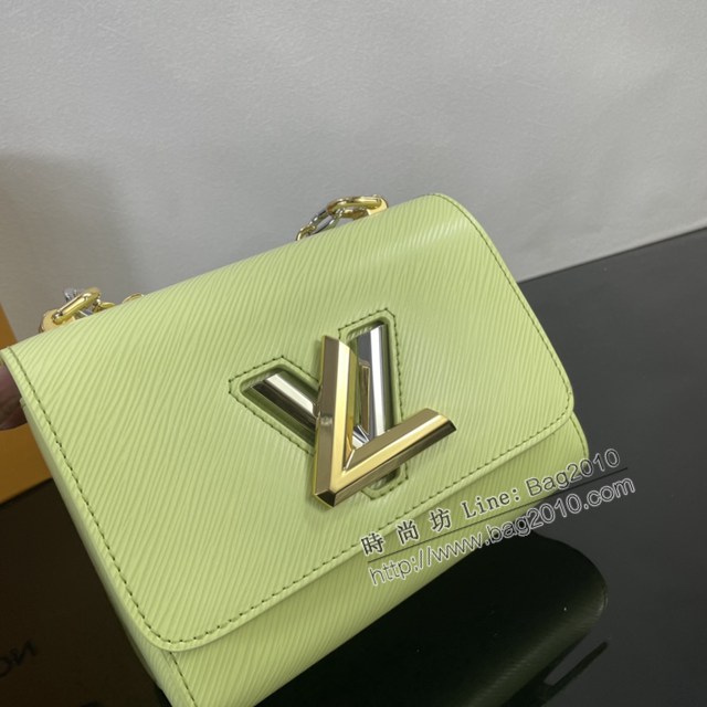 Lv路易威登2023專櫃新款Twist小號手袋 LV水波紋鏈條肩背斜挎女包 M22768 M23074 ydh5190